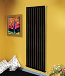 NRG Modern Vertical Flat Panel radiators | Black 1800 x 680 mm Single Column Designer Bathroom Radiator Heater