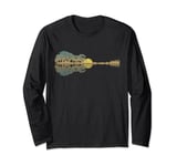 Guitar Lake Shadow Moonlight Music Lover Rock Guitar Player Long Sleeve T-Shirt