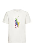 Big Pony Cotton Jersey Tee Tops T-shirts Short-sleeved White Ralph Lauren Kids
