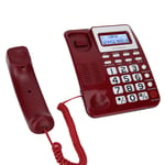 (Red)Big Button Corded Phones Landline Telephone With Loud Sound For Senior