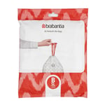 40xBrabantia 5Litre-CodeB, PerfectFit Tie Handle Bin Bags for Pedal/Slide Bins