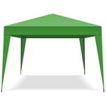 Tente pliable 3x3 Tonnelle de jardin automatique Barnum pliante avec sac couleur Vert