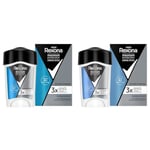 Rexona Men Stick Anti-Transpirant Homme Maximum Protection Clean Scent Dry, Efficacité 96h, 3x Plus Efficace, Parfum Frais, 45ml (Lot de 2)
