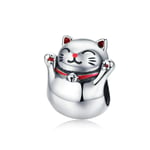 shangwang Red Diy Beaded 925 Sterling Silver Lantern Mouse Koi Silver Beads Suitable For Pandora Bracelet ECC1178