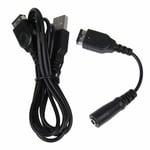 Charger Cable And 3.5MM Headphone Earphone Jack Adapter Cord Cable For  Game
