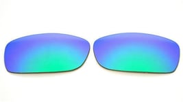 NEW POLARIZED REPLACEMNT GREEN LENS FOR OAKLEY SLIVER STEALTH SUNGLASSES