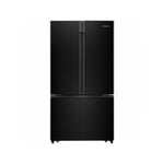 Refrigerateur Americain - Frigo Hisense RF750N4ABF - Multi-portes - 600L (423L + 177L) - l 91 cm x h 178 cm - Noir