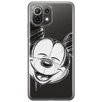 ERT GROUP Coque de téléphone Portable pour Xiaomi 11 Lite 4G/5G Original et sous Licence Officielle Disney Motif Mickey 016, partiel imprimé