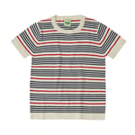 FUB Stripete T-skjorte Ecru/Dark Navy | Beige | 110 cm