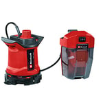 Einhell Power X-Change 18V Cordless Dirty Water Pump - 7000l/h, Battery Powered Submersible Pump to Drain Floods, Empty Hot Tubs and Pools Down to 1mm - GE-DP 18/25 LL Li Solo (Battery Not Included)