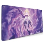 Final Fantasy VII One Winged Angel Large Gaming Mouse Pad (35.43 X 15.75X 0.12inch) Extended Ergonomic for Computers Thick Keyboard Mouse Mat Non-Slip Rubber Base Mousepad
