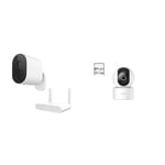 Xiaomi Mi Wireless Outdoor Security Caméra de Surveillance 1080p pour extérieur & Smart Camera C200 Blanc 1920 p, Rotation à 360°, Vision Nocturne améliorée, Détection de Personnes