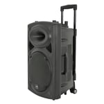 QTX , QR12PA: Powerful Portable PA with 2 Wireless Handheld Microphones, Easy Mobility Trolley Handle and Wheels, Extended Battery Life & Enhanced Audio Control