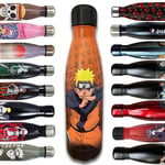 Hômadict - Bouteille Isotherme Naruto - Gourde INOX Reutilisable Naruto Naruto Shippuden - Maintien Chaud et Froid 12h - pour Sport, Voyage, Quotidien, 500ml - BPA Free - Licence Officielle