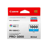 Canon Ink Lucia Pro PFI-1000 Cyan 80ml