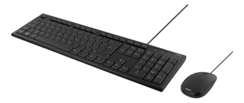 Keyboard kit with mouse, PAN Nordic layout, USB, black