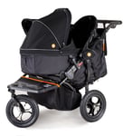 Out n About nipper double v5 in Summit Black Newborn and Toddler starter bundle