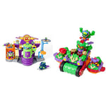 SUPERTHINGS Kazoom Lab Battle – With Enigma and Profesor K exclusive figures & SUPERTHINGS Spike Roller – Large vehicle with two attachable vehicles, 3 SuperThings and 1 exclusive Kazoom Kid
