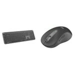 Logitech Signature Slim K950 Wireless Keyboard, Sleek Design, Switch Typing Between & Signature M650 L Full Size Wireless Mouse - For Large Sized Hands, 2-Year Battery, Silent Clicks, Customisable