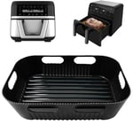 Goodpejine Moule Silicone Air Fryer seulement pour Cecotec 9L Cecofry Dual 9000, Réutilisable Accessoire Air Fryer pour Cecofry Dual 9000, Airfryer Accessoires pour Friteuse