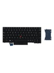 Lenovo - notebook replacement keyboard - with Trackpoint - France - black - Laptop tagentbord - till ersättning - Fransk - Svart