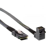 InLine Mini SAS HD - Mini SAS med Sideband-kabel, 1 m, sort
