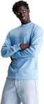 Calvin Klein Jeans Men Sweatshirt Badge Crew Neck no Hood, Blue (Dusk Blue), L