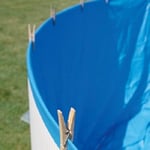 Gre SP818F – Liner uni Bleu pour piscines ovales Hors-Sol de Dimensions 810 x 470 x 130 cm, avec système Overlap