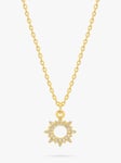 Estella Bartlett Lucky Star Cubic Zirconia Necklace, Gold