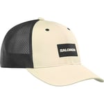Salomon Trucker Unisex Curved Cap, Bold Style, Vesatile Wear, and Breathable Comfort, Tan, S/M