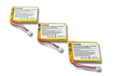 Vhbw 3x Batteries 500mah (3.7v) Pour Téle?Phone Fixe Sans Fil Swissvoice Iron Comme 5-2762, 5-2770, Sl-422943.