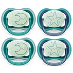Philips Avent Natt-nappning ultra air SCF376/13 6-18 månader 4 delar grön