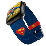 DC Comics – Bracelet pour montre connectée Superman – Produit sous licence officielle, compatible avec toutes les tailles et séries d'Apple Watch (montre non incluse)