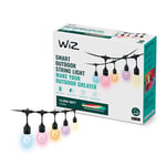 WiZ Colour Connected Outdoor Festoon Lights [48ft - UK Plug] Smart WiFi Lighting. App Controlled for Home Lighting, Indoor and Outdoor (Packing may vary).