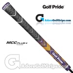 PLAY BOLDLY - Golf Pride MCC Plus 4 Teams Grips - Black / Purple / Yellow x 9