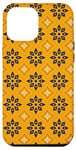 Coque pour iPhone 15 Pro Max Yellow Dark Blue Moroccan Mosaic Tile Sunset Colors Pattern