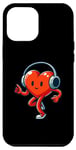 iPhone 15 Pro Max Running Heart with Headphones for Runners and Loving Couples Case