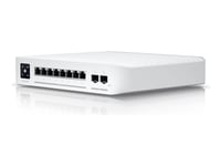 Ubiquiti Unifi Switch Pro 8 Poe - Switch - L3 - Administrerad - 2 X 10/100/1000 (Poe++) + 2 X 10Gb Ethernet Sfp+ + 6 X 10/100/1000 (Poe+) - Väggmonterbar - Poe++ (120 W)