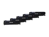 Peach Combi-Pack Plus - 5-Pack - Svart, Gul, Cyan, Magenta - Kompatibel - Återanvänd - Tonerkassett (Alternativ För: Hp 305A) - För Hp Laserjet Pro 300 M351, 400 M451, Mfp M375, Mfp M475