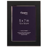 Hampton Frames WOBURN 5x7 (13x18cm) Black Nickel Photo Frame Glass WOB57BNK