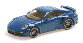 Minichamps 1:43 PORSCHE 911 TURBO S COUPE SPORT DESIGN BLUE 2021 - 410060072
