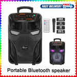 8" Wireless Bluetooth Speaker Stereo Bass Loud USB FM Stereo Bass In/Outdoor