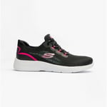 Skechers DYNAMIGHT 2.0-DAYTIME STRIDE Ladies Memory Foam Lace Up Trainers Black