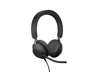 Jabra Evolve2 40 MS Stereo - Headset - på örat - kabelansluten - USB-A - ljudisolerande - Certifierad för Microsoft-teams