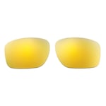 New Walleva 24K Gold Polarized Replacement Lenses For Oakley Sliver Sunglasses