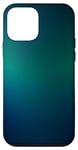 Coque pour iPhone 12 mini Bleu marine et vert forêt
