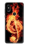 Music Note Burn Case Cover For Xiaomi Mi Mix 3
