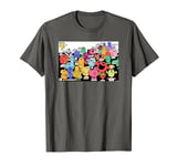 Mr. Men Little Miss Retro Colourful Comic Book Scene T-Shirt