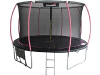 Trampoline Lean Sport Max 487 cm, svart rosa