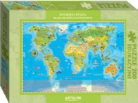 Artglob Puzzle 200 - Världens djur för unga upptäcktsresande
